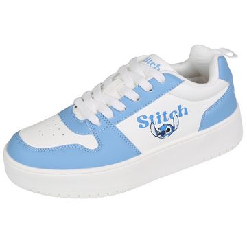 Sarcia.eu Stitch und Angel Disney Frauen Low-Top-Sneaker, blau-weiß 41 EU / 8 UK Sneaker