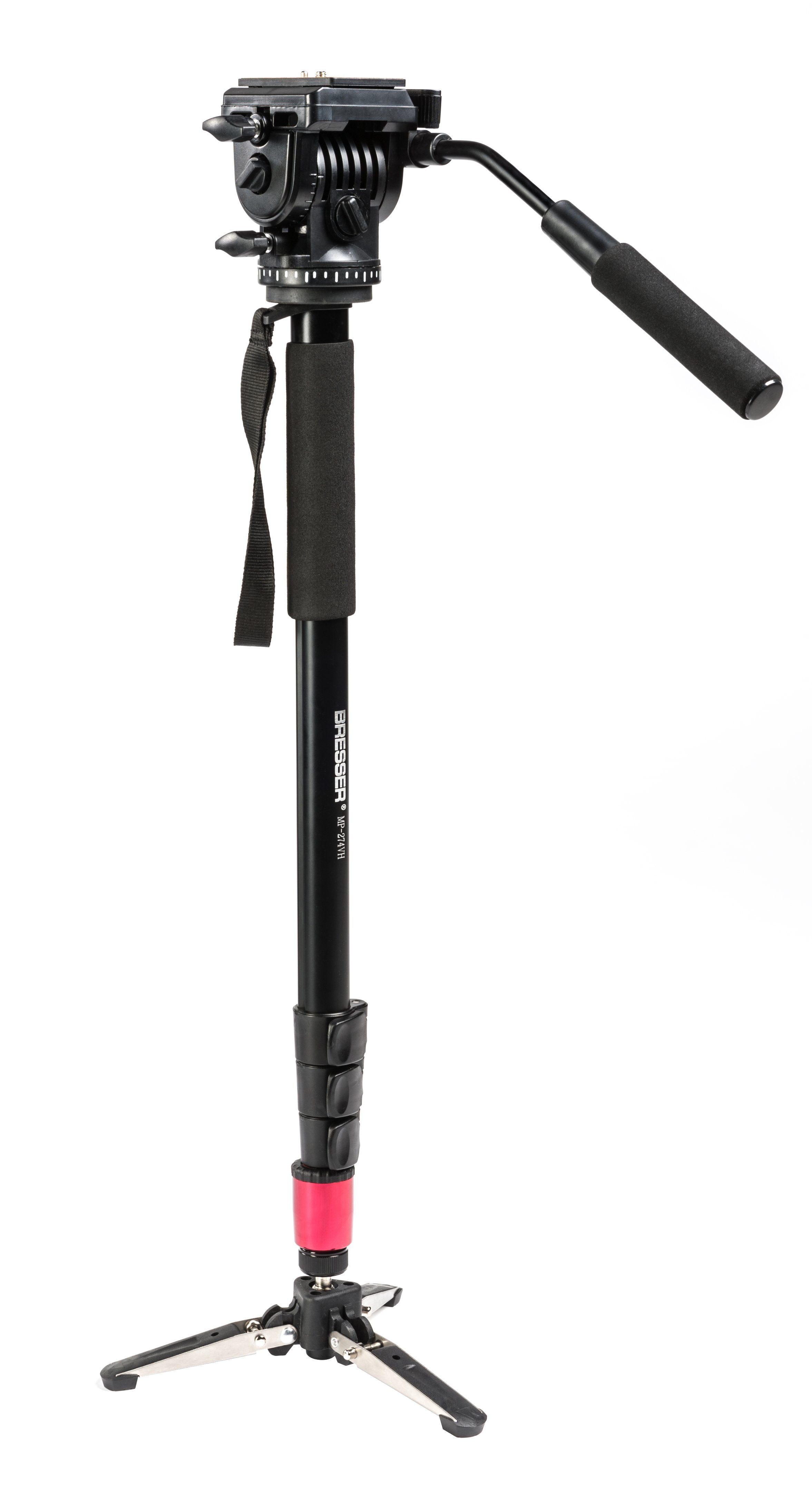 BRESSER MP-274VH Traveler Einbeinstativ mit Standspinne Einbeinstativ