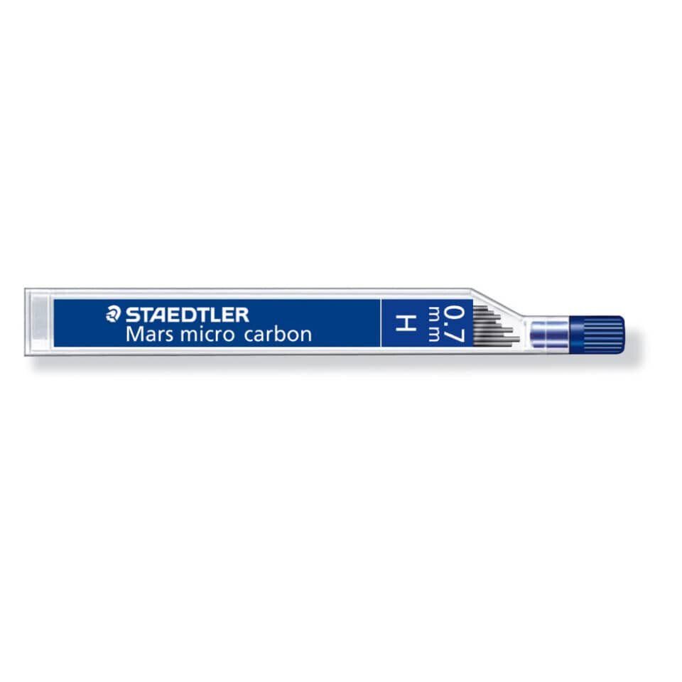 STAEDTLER Stiftmine 250 07 VE12 hohe H Bleistift, H 0,7 Druckbleistift Bruchfestigkeit