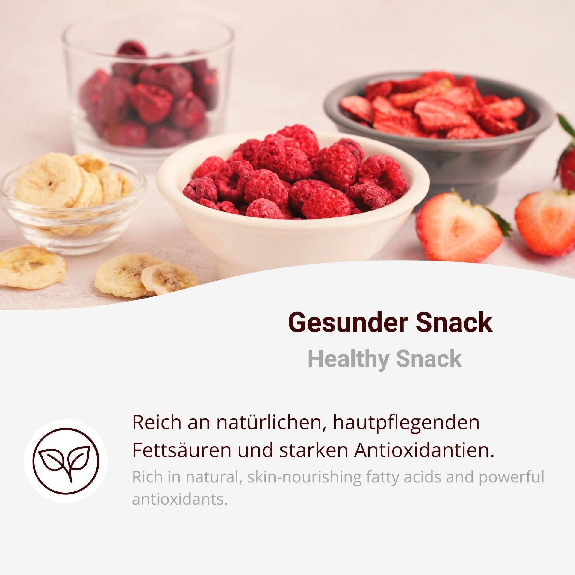 DistrEbution Trockenfrüchte Erdbeeren Gefriergetrocknet 100% Frucht Ohne Zusatzstoffe, 50 g – Bild 4 von 5