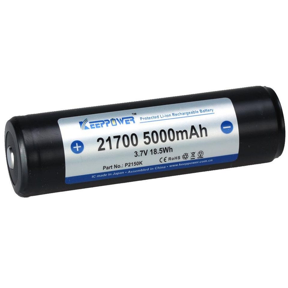 Keeppower 21700 Li-Ion Akku 3,7V 5000mAh Akku