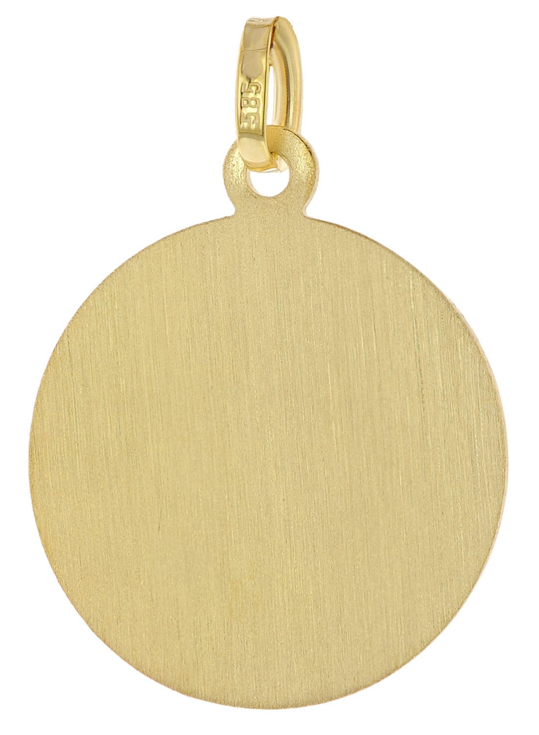 trendor Runder Anhänger Christophorus Gold 585 günstig online kaufen