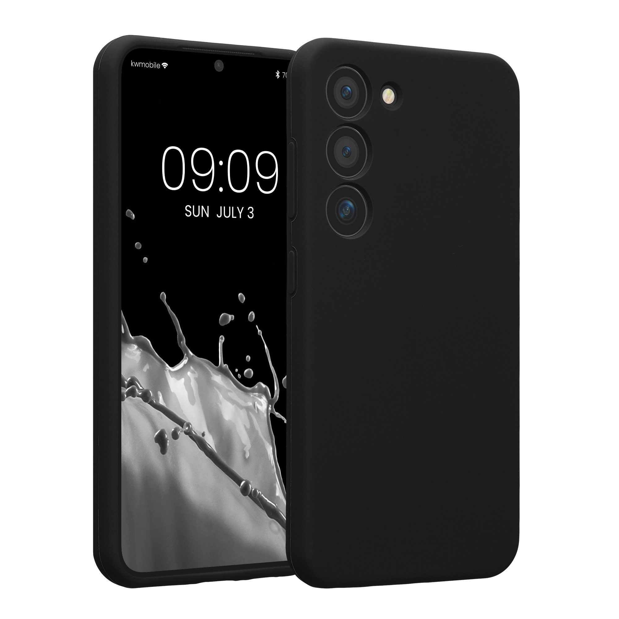kwmobile Handyhülle Handyhülle für Samsung Galaxy S23 Hülle, gummierte Handy Silikon Case - Schutzhülle Cover