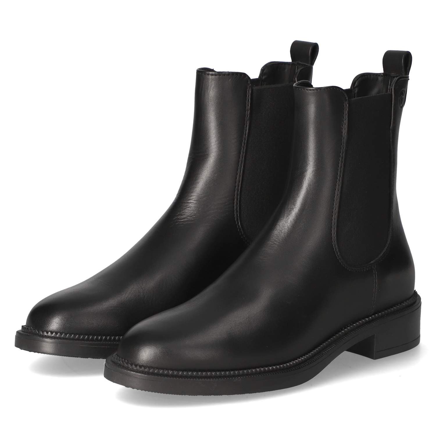 Tamaris Tamaris 1-25302-45/001 Damen Leder & Textil schwarz Schlupfstiefel