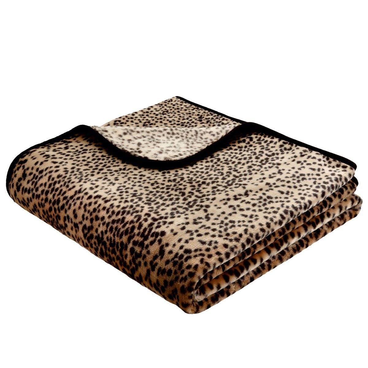 Wohndecke Deluxe, Traumschloss, Tierfelloptik Schneeleopard günstig online kaufen