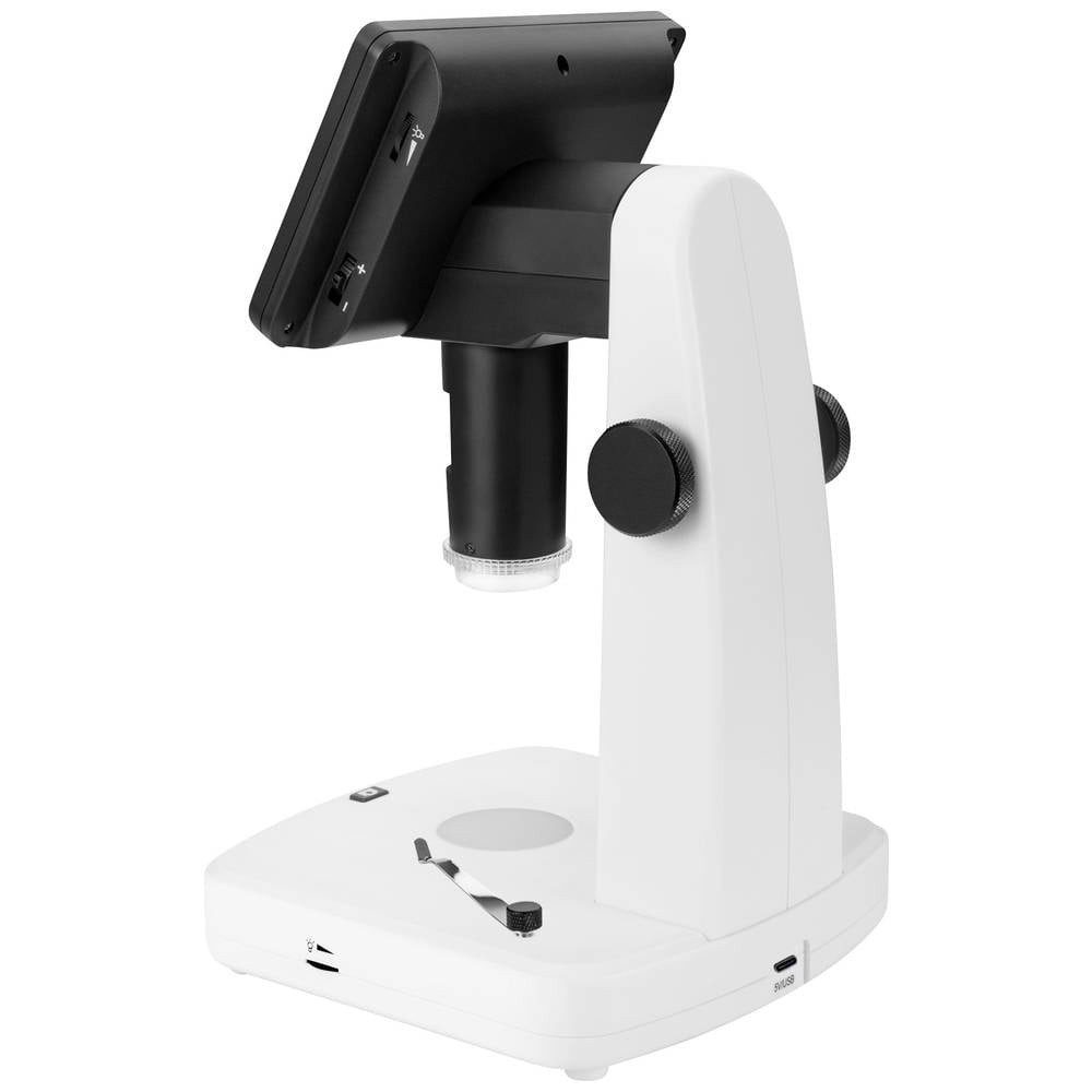 TOOLCRAFT 12.7 cm (5-Zoll) LCD-Digitalmikroskop mit Polarisator TO-9076404 Labormikroskop (Zoomfunktion)