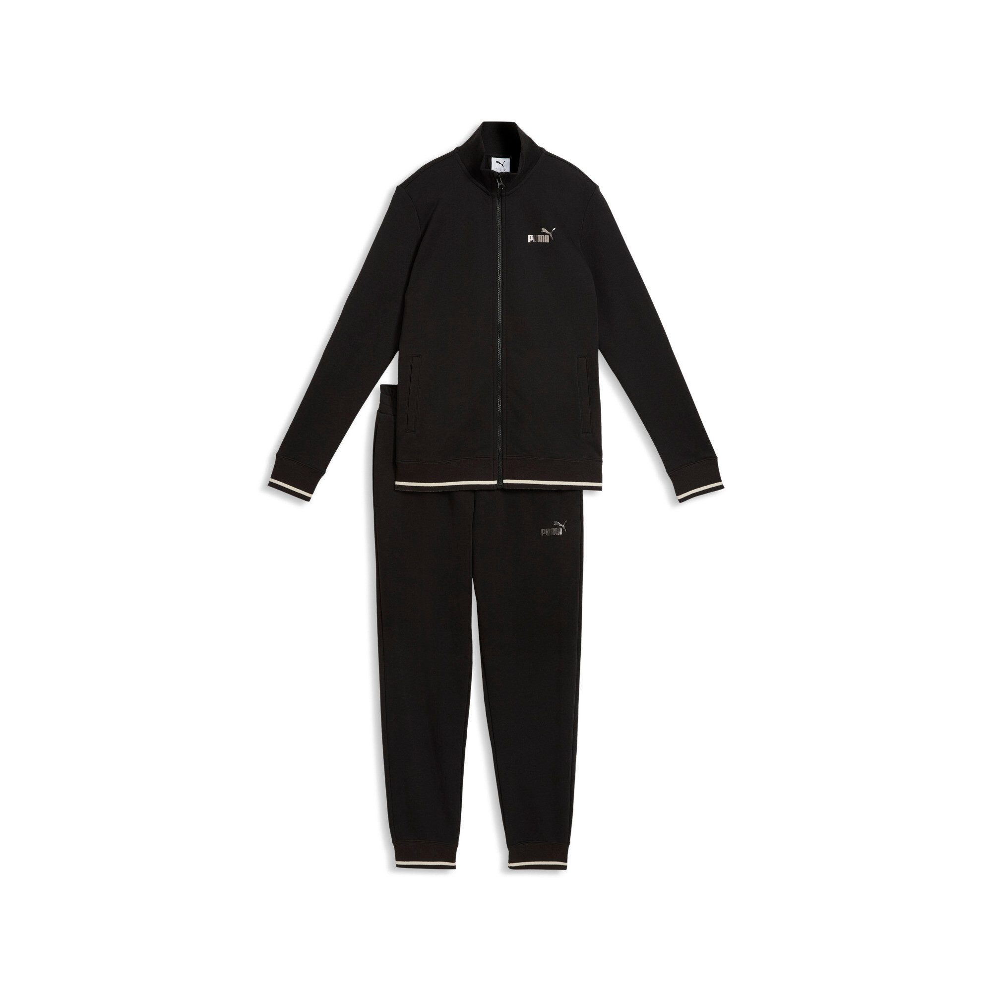 PUMA Trainingsanzug METALLIC FULL-ZIP TRACKSUIT TR CL (2-tlg), ohne Kapuze, günstig online kaufen