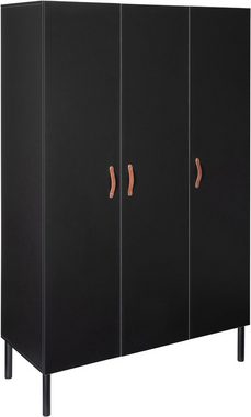 Schardt Babyzimmer-Komplettset Camiel Black, (3-St., Kinderbett, Schrank, Wickelkommode), mit Kinderbett mit Umbauseiten, 3-trg. Schrank und Wickelkommode