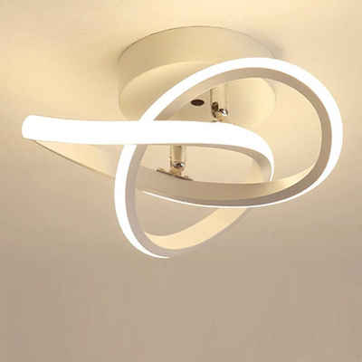 Gontence Deckenleuchte LED Ringe Design Weiß
