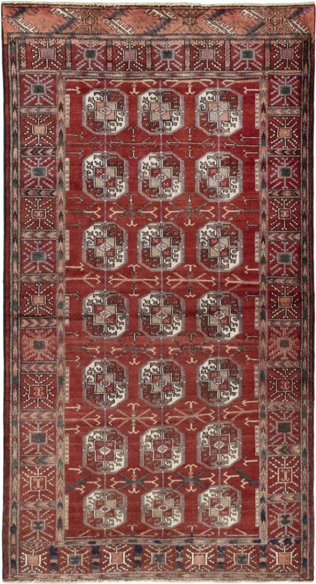 Orientteppich Belutsch / mm Handgeknüpfter Orientteppich Nain Trading, 128x234 rechteckig, Läufer, Höhe: 6 Perserteppich