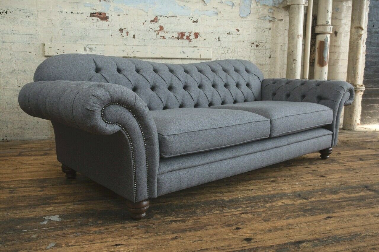 JVmoebel Chesterfield-Sofa, Sitzer Chesterfield Sofa Sofa Couch cm 240 Design 4