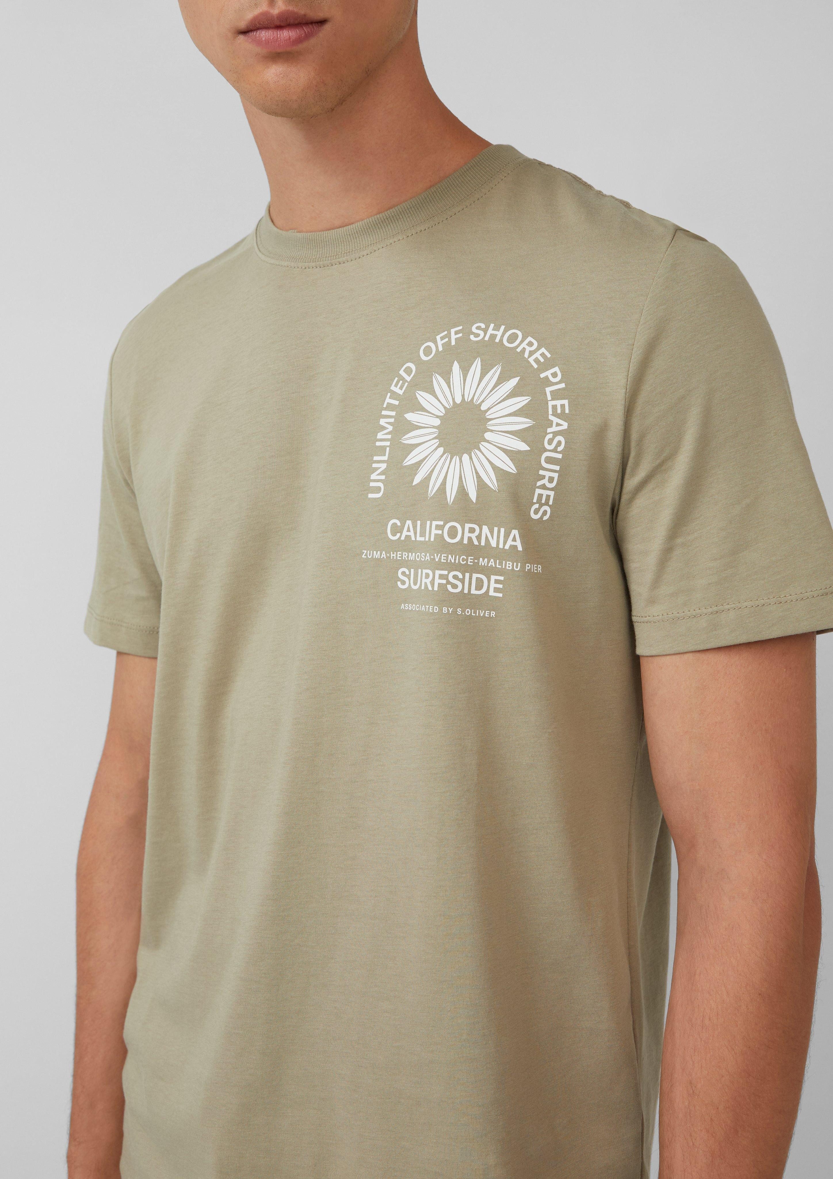 s.Oliver Kurzarmshirt T-Shirt mit Crew Neck günstig online kaufen