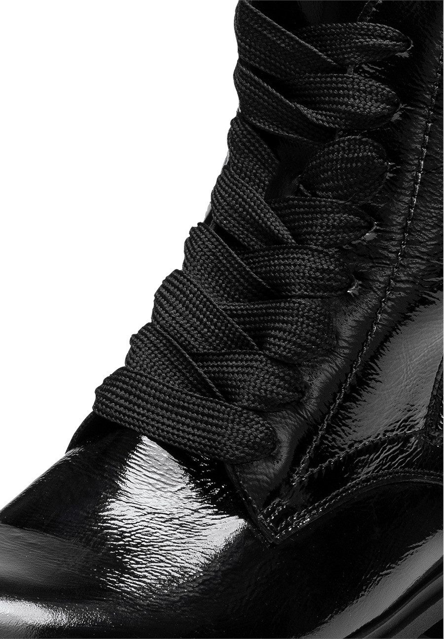 vitaform Damen Stiefeletten Softlackleder Stiefelette