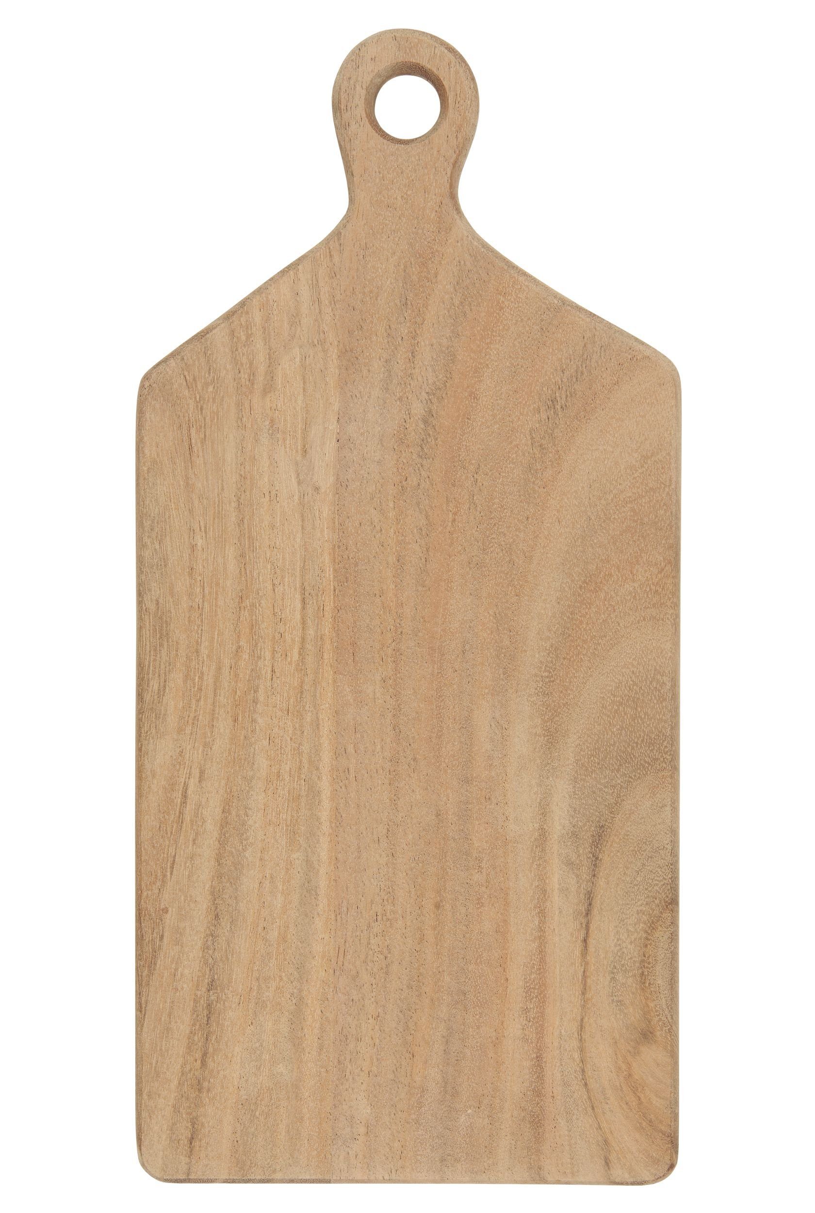 Servierbrett Schneidebrett Servierbrett Brettchen Holz mit Griff 17x35cm Ib