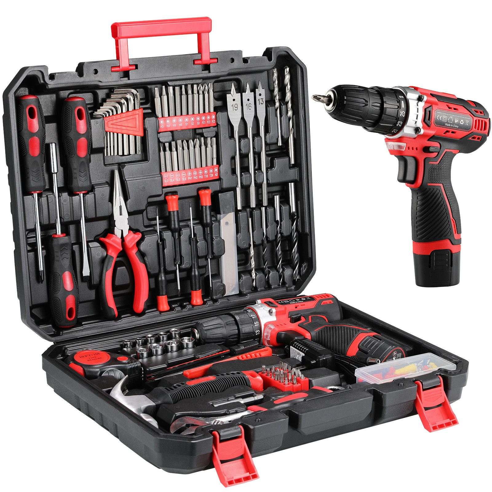 TLGREEN Akku-Bohrschrauber,12V Akkuschrauber Set, max. 1500 günstig online kaufen
