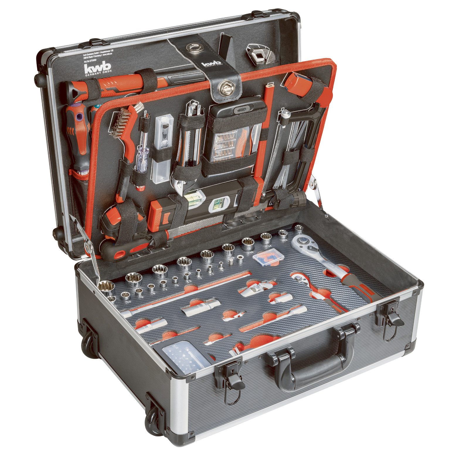 kwb Werkzeugset kwb Werkzeug-Koffer Trolley inkl. Werkzeug-Set, 175 -teilig, (Set)