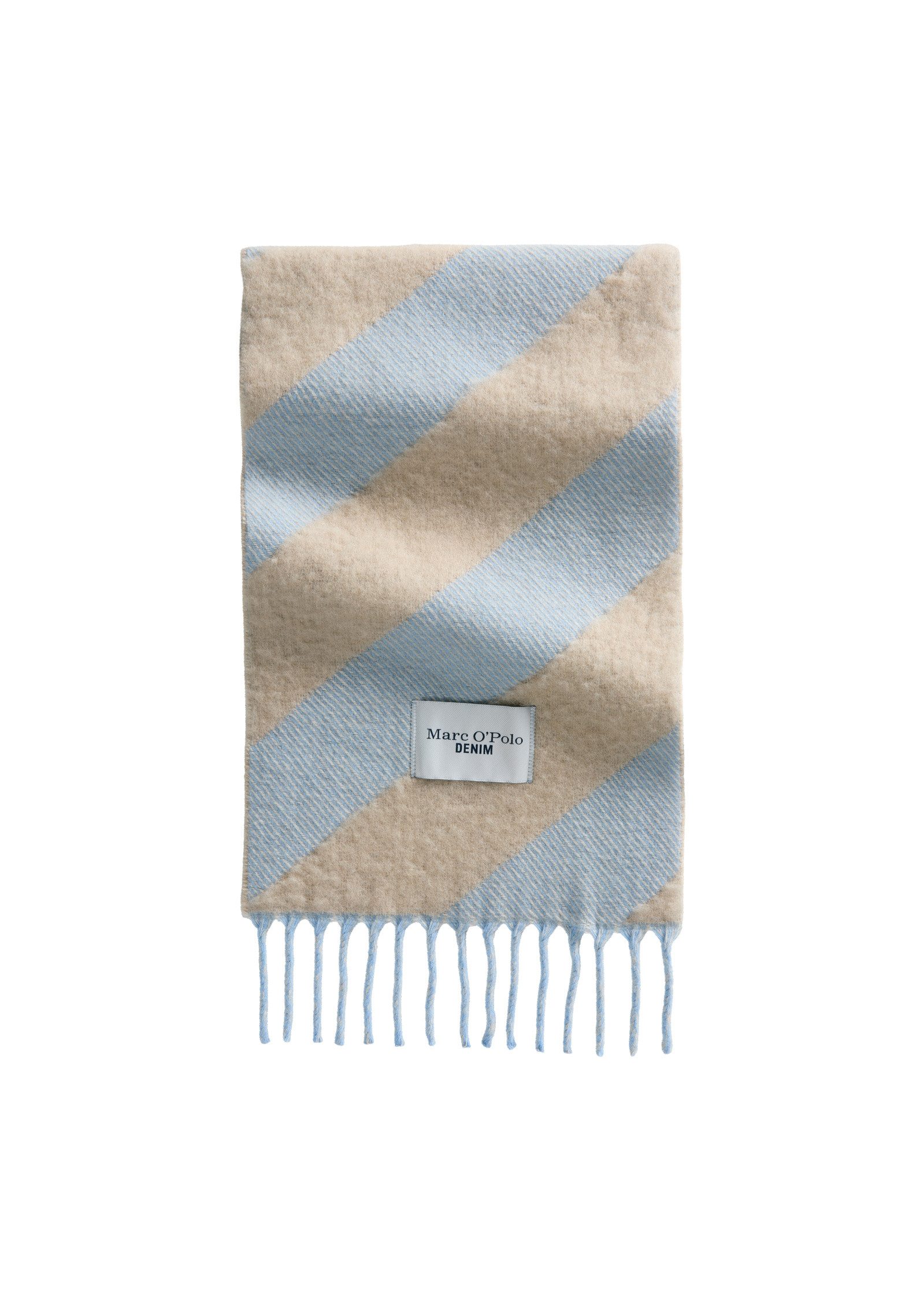Marc O'Polo DENIM Wollschal mit diagonalen Streifen