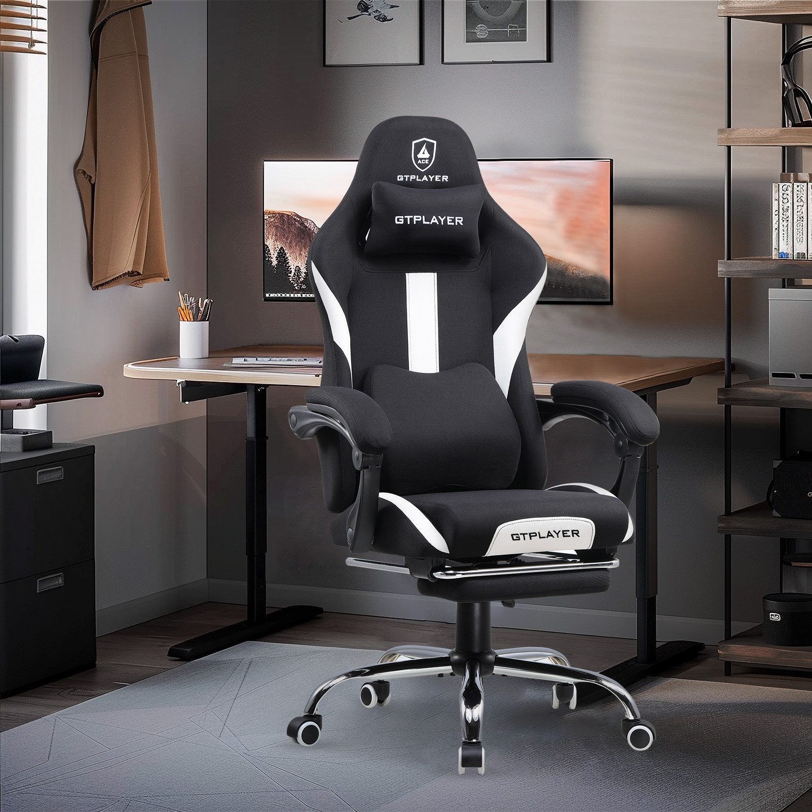 GTPLAYER Gaming-Stuhl Ergonomischer Gaming Sessel Schreibtischstuhl günstig online kaufen