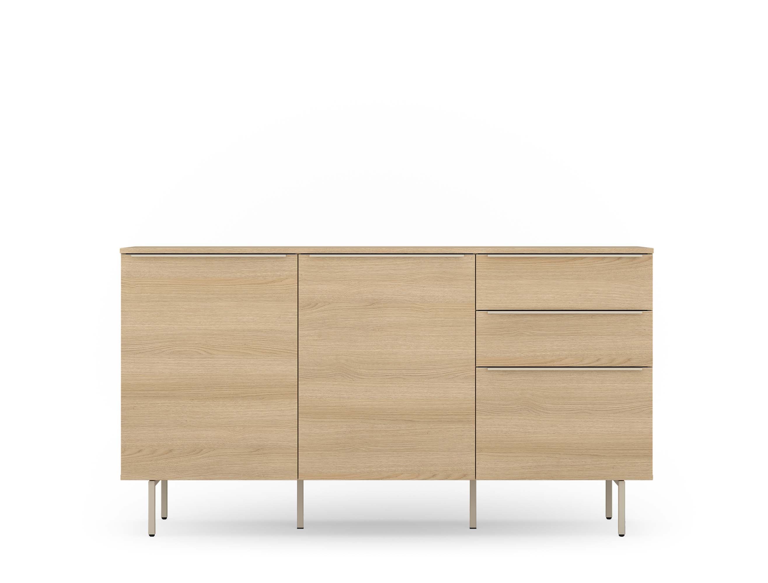 TOM TAILOR HOME Sideboard COLOR PUZZLE Medium Cabinet 07 – 3 Türen, 1 Schublade, Breite 1650 mm – Stauraum mit dem besonderen Farbkick
