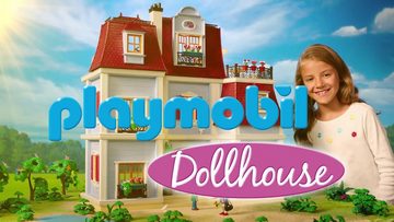 Playmobil® Puppenhaus Puppenhäuser, (Dreamhouse, Puppen Haus, Puppenhäuser, Set, für Mädchen, 592-tlg., ab 4 jahren, Puppenvilla Dollhouse, Film, Beleuchtung), Puppenhaus Playmobil xxl groß, City Life Haus, Puppenstube Puppen