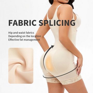 AUKUU Shaping-Body Schlinge Schlinge einteilig Bauchkontrolle Po Lifting eng anliegend große Brustform mit Reißverschluss