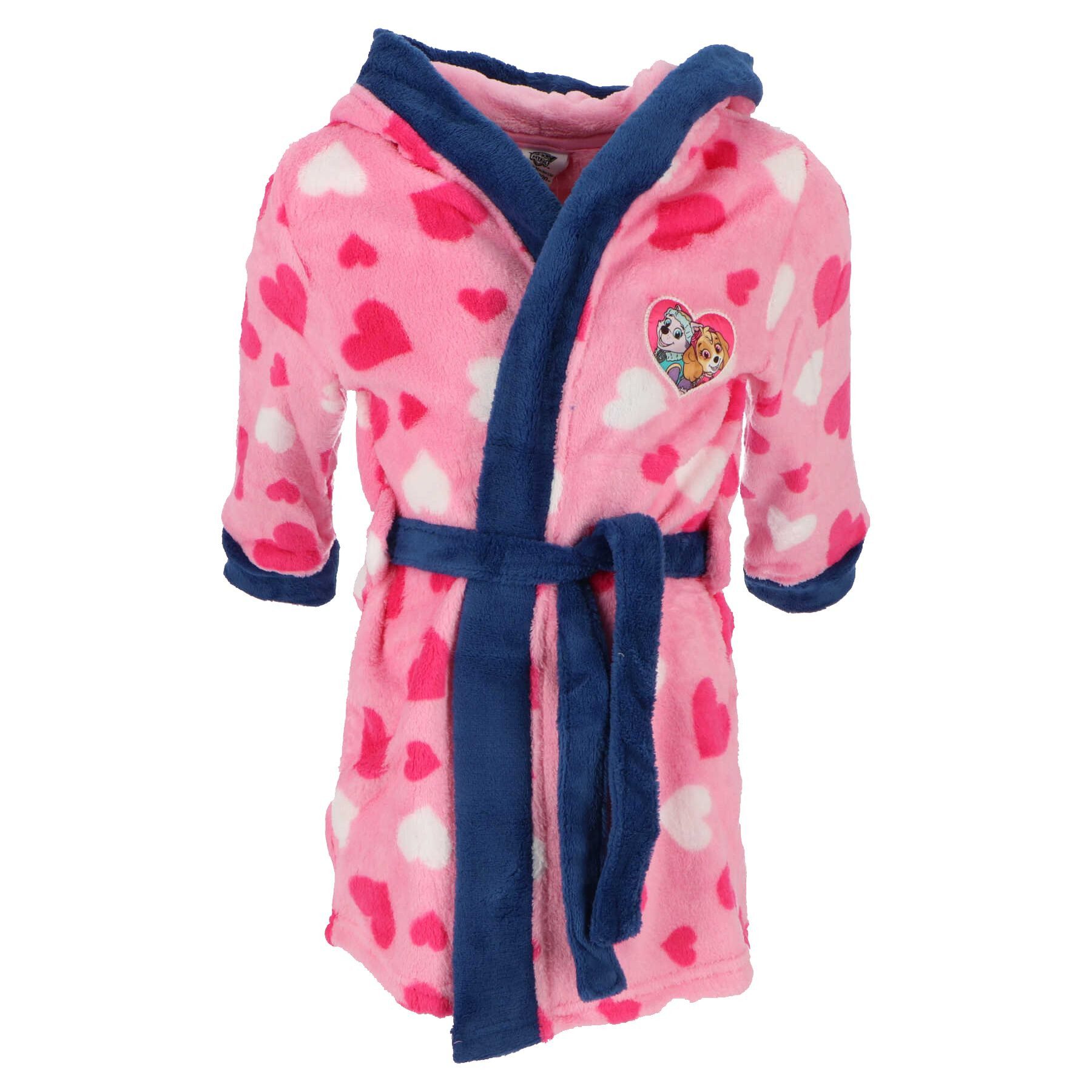 PAW PATROL Kinderbademantel Kinder-Komfortabler Begleiter für Zuhause Rosa 110/116