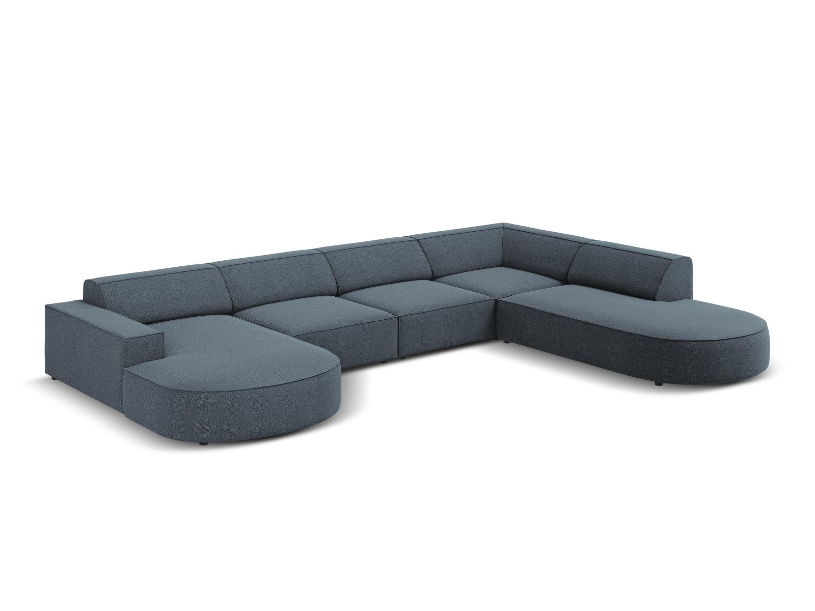 Micadoni Ecksofa Jodie, Panorama 7-Sitzer runde günstig online kaufen