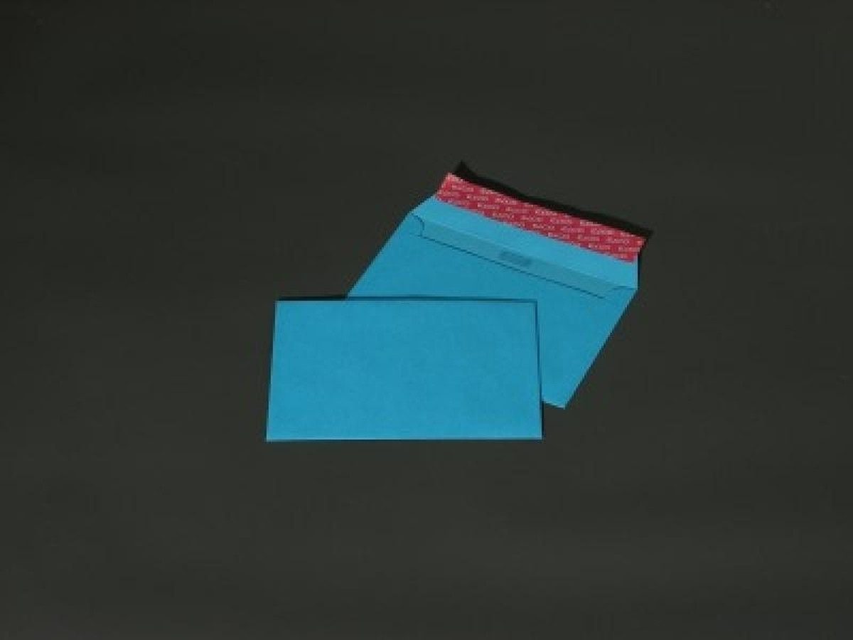 Blanke Briefhüllen Briefumschlag Конверты C6 100g/qm haftklebend VE=100 Stück intensivblau.