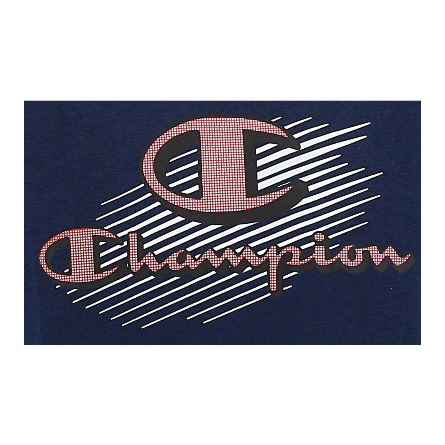 Champion Kapuzenpullover (Hoodie) Graphic Shop Logo navyblau Kinder – Bild 3 von 3