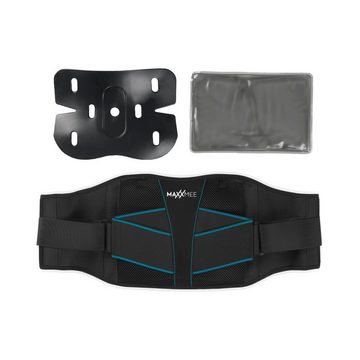 VITALmaxx Rückenbandage Rückenstützgürtel mit Gelpad für Wärme & Kälte - grau/weiß