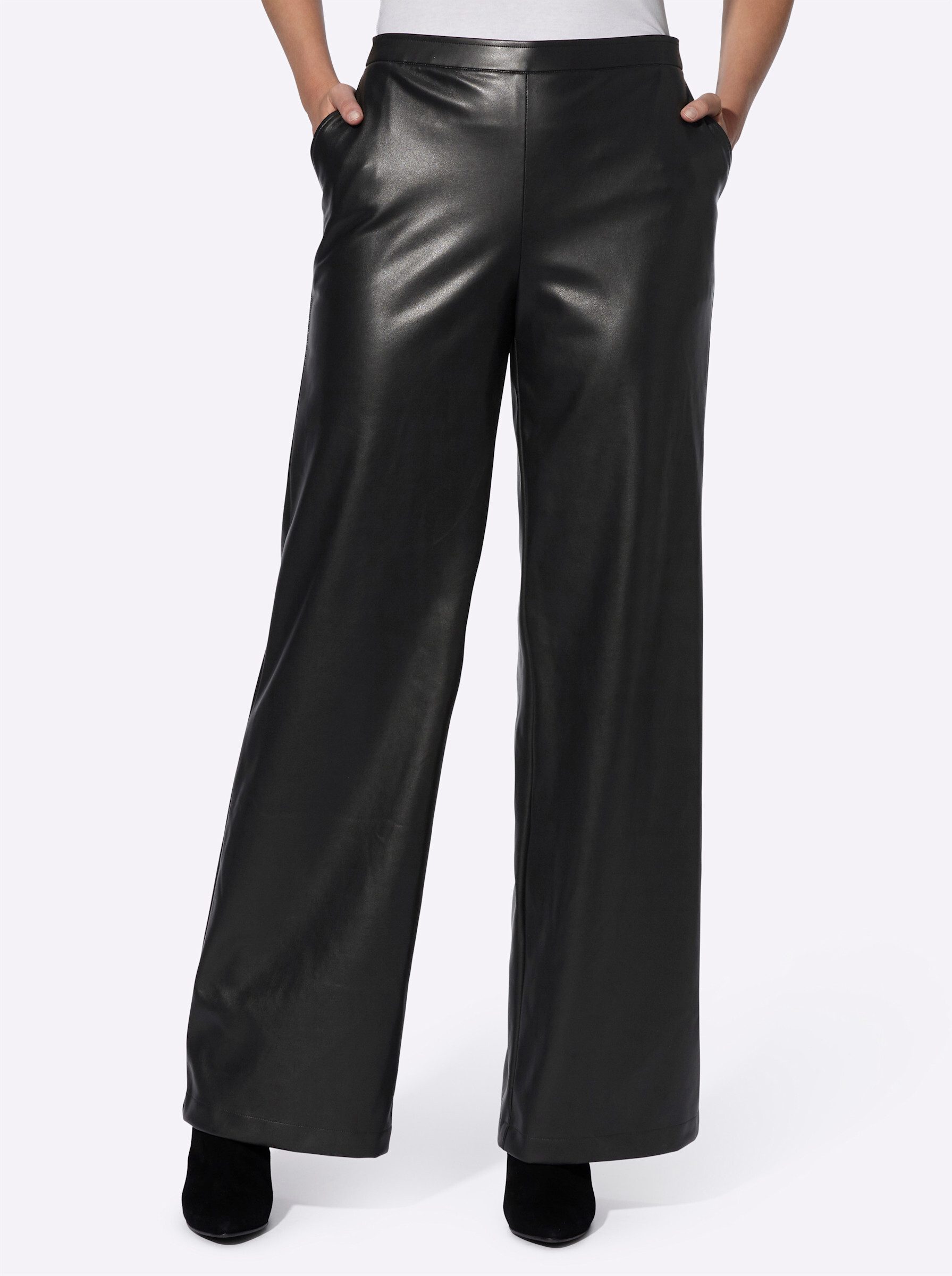 heine Jerseyhose Lederimitathose Innenbeinlänge ca. 78 günstig online kaufen