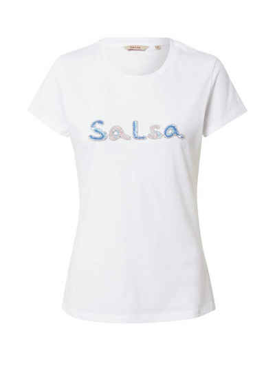 Salsa Jeans T-Shirt (1-tlg) Ziersteine