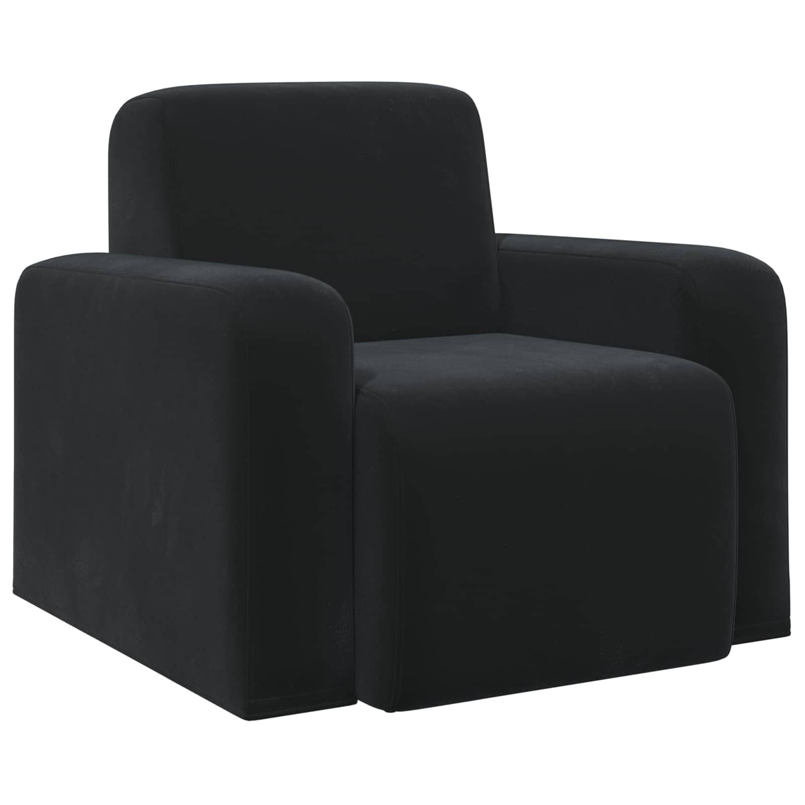 vidaXL Sessel Sessel Schwarz Samt (1-St)