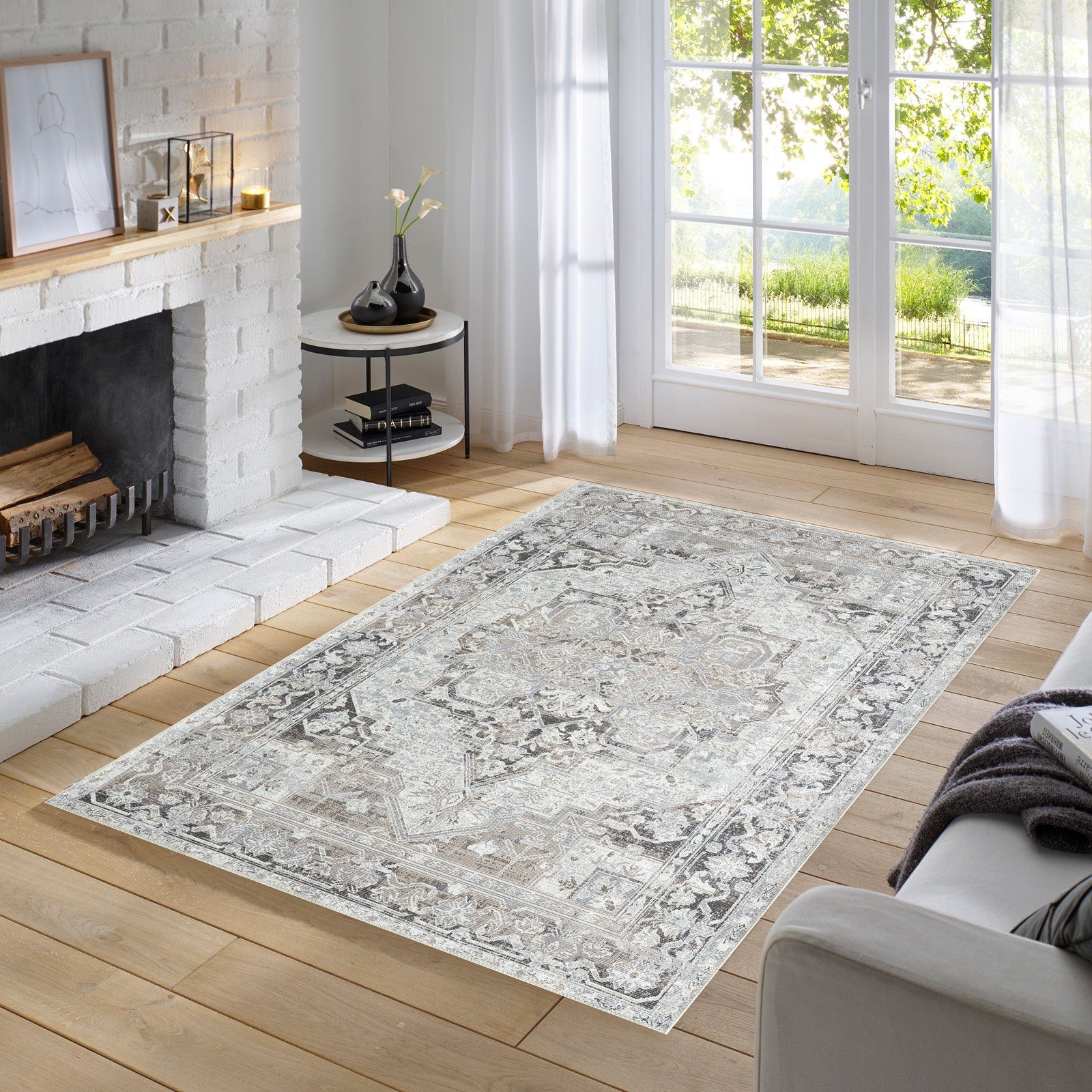 TaraCarpet Teppich Odessa Flachgewebe Vintage Design waschbar, rechteckig, günstig online kaufen