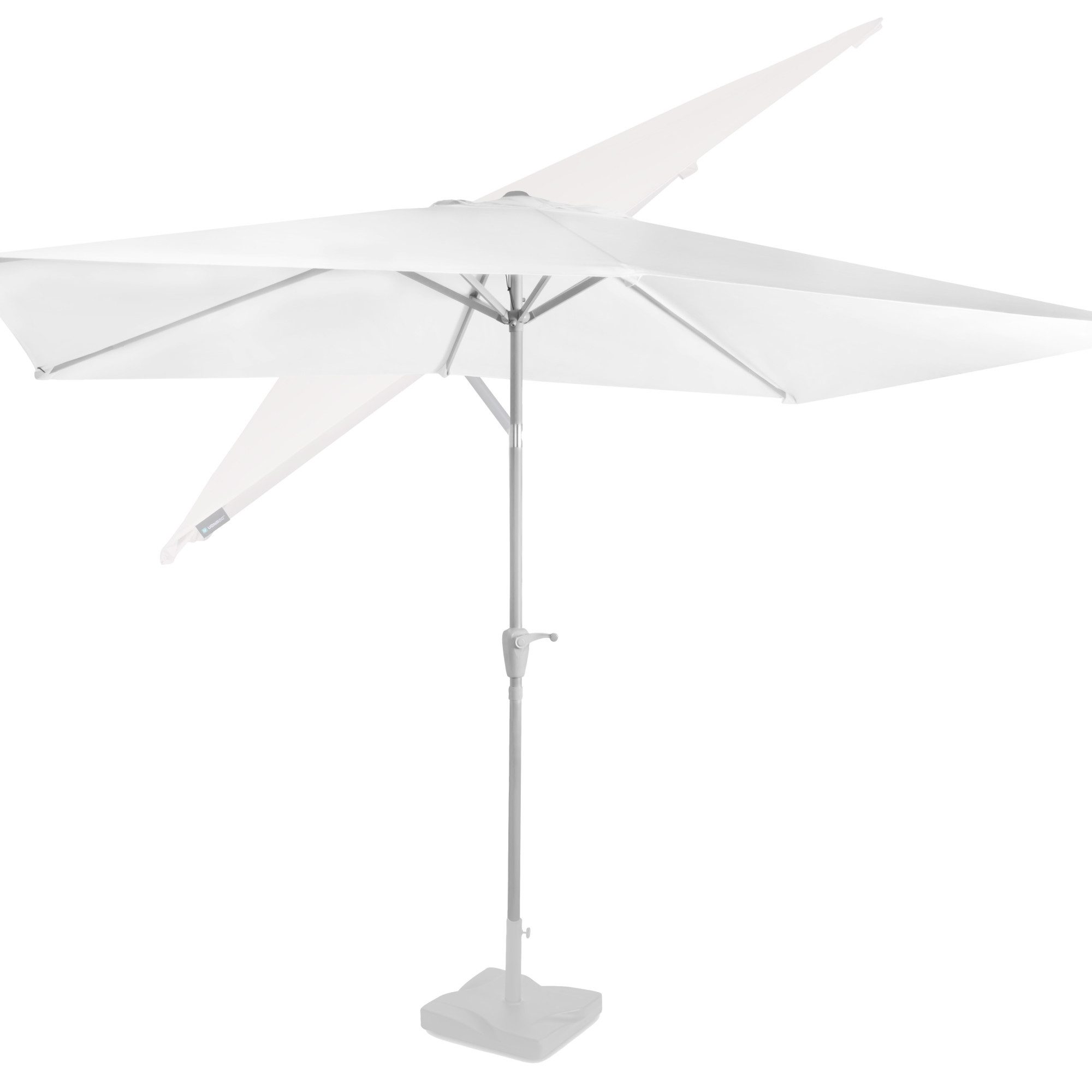 VONROC Sonnenschirm rechteckig, LxB: 300x200 cm, Set, Je nach Variante mit oder ohne Sockel, Rechteckiger Sonnenschirm für Terasse, Garten, Balkon & Gastro