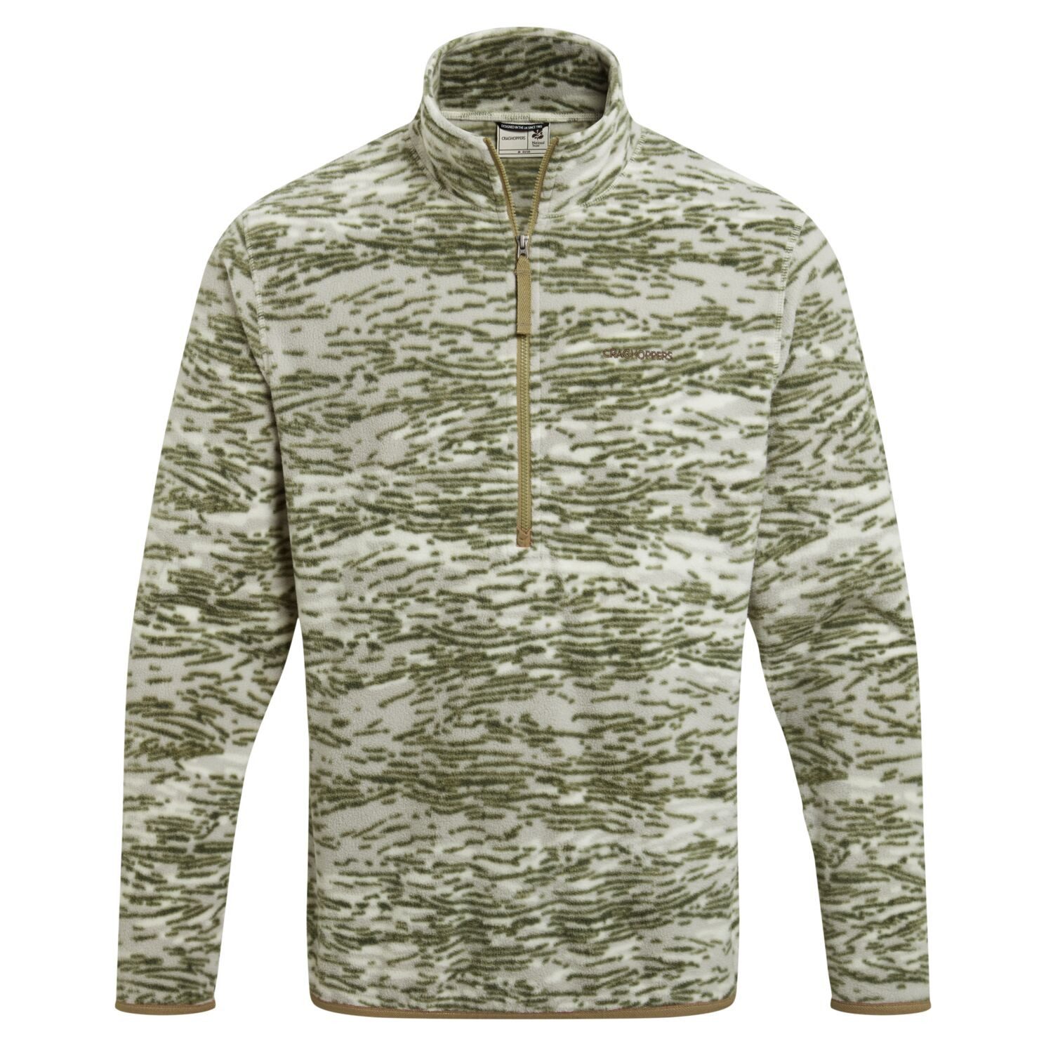 Craghoppers Trekkingjacke Craghoppers - Irt Fleece Halfzip dünne Fleecejacke Pullover, grün