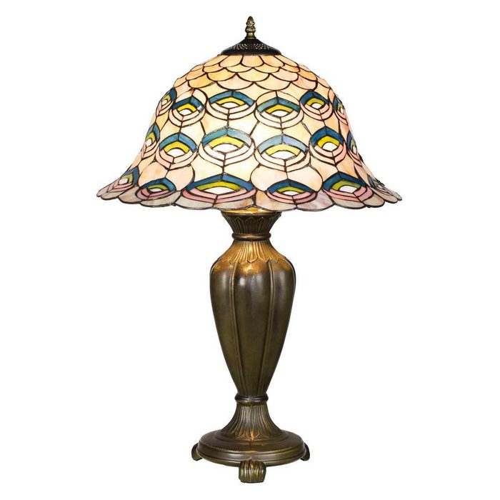 BIRENDY Stehlampe Tischlampe im Tiffany Style Tiff106 Dekorationslampe Glaslampe Leuchte Lampe