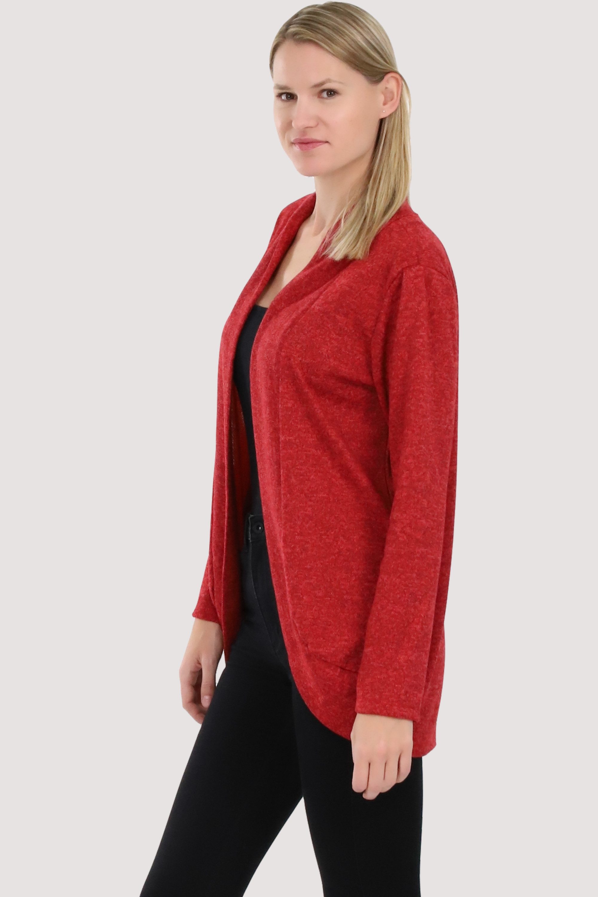 malito more than fashion Cardigan 5021 Strickjacke in Melange Optik Einheit günstig online kaufen