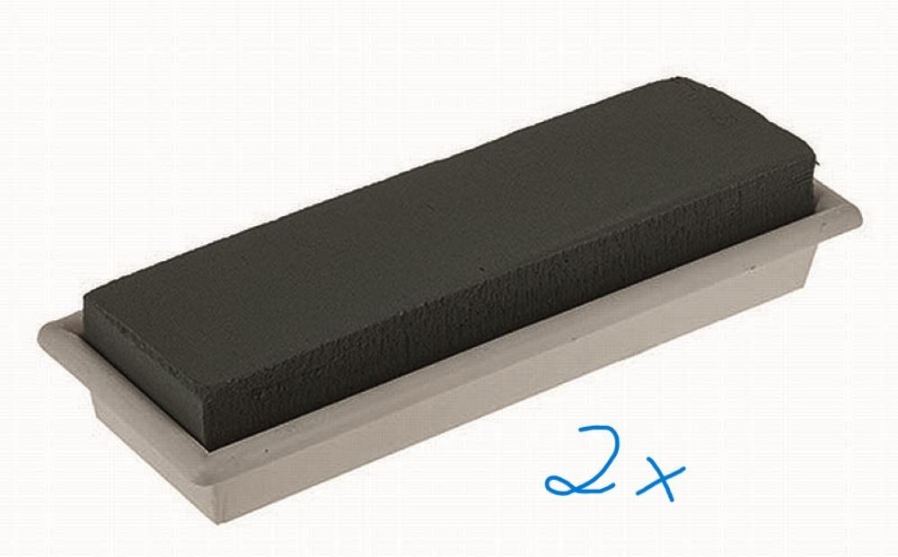 mosy Dekoschale Tisch-Schale mit Steckschaum, 30 cm, 2 Stück im Pack, Steckmasse, Tischdeko