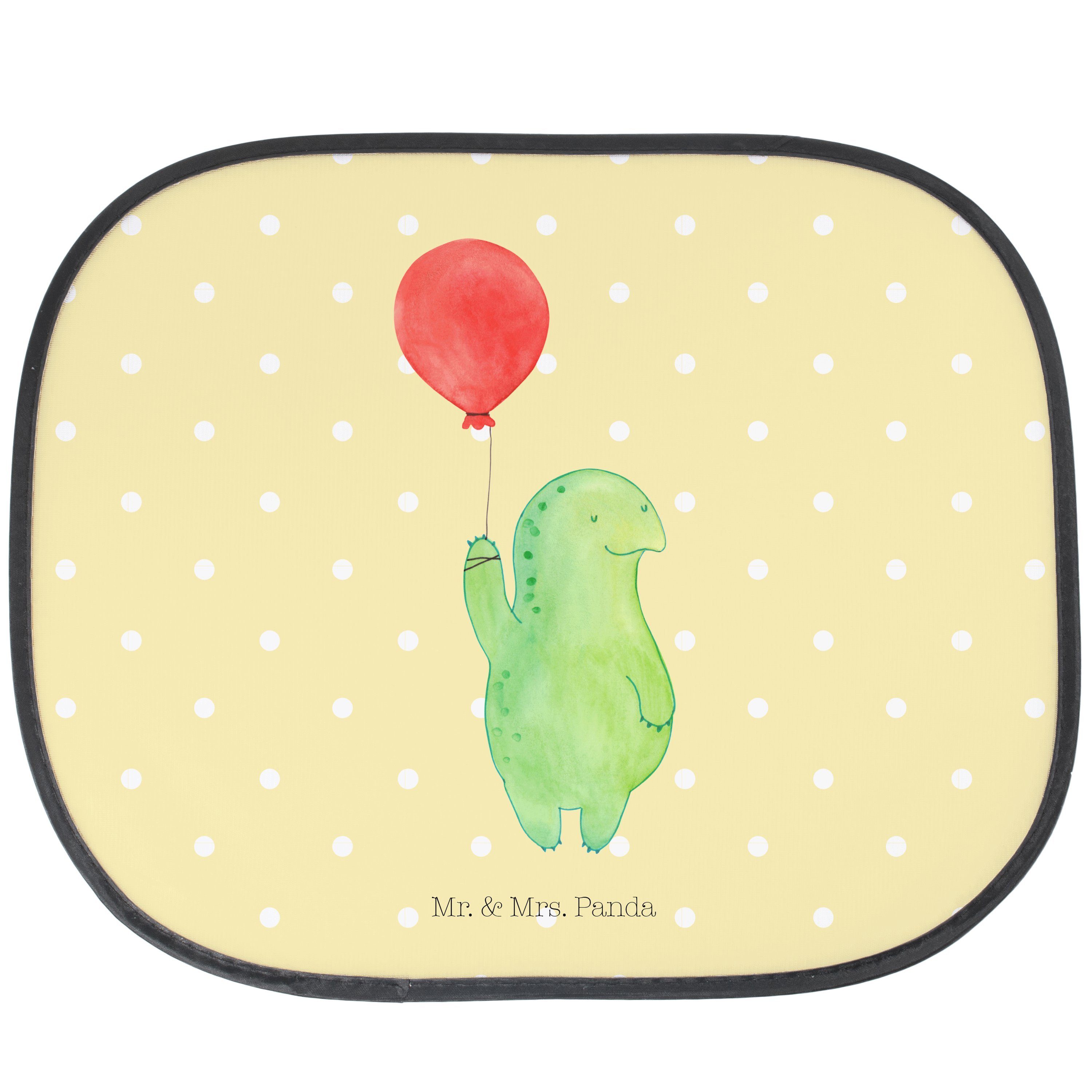 Sonnenschutz Schildkröte Luftballon - Gelb Pastell - Geschenk,  Schildkröten, Sonne, Mr. & Mrs. Panda, Seidenmatt, Farbecht