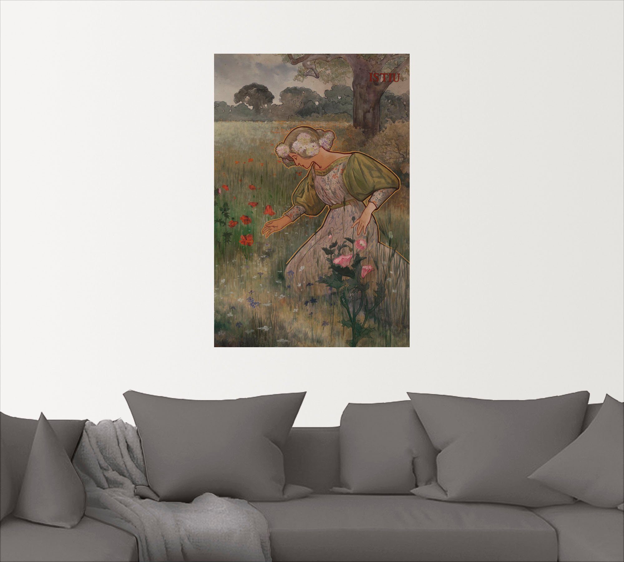 oder als Artland Poster Wandaufkleber Sommer, Leinwandbild, von Frauen in Alubild, Dekorplatten (1 vier Wandbild Größen Jahreszeiten, St), Bilder versch.