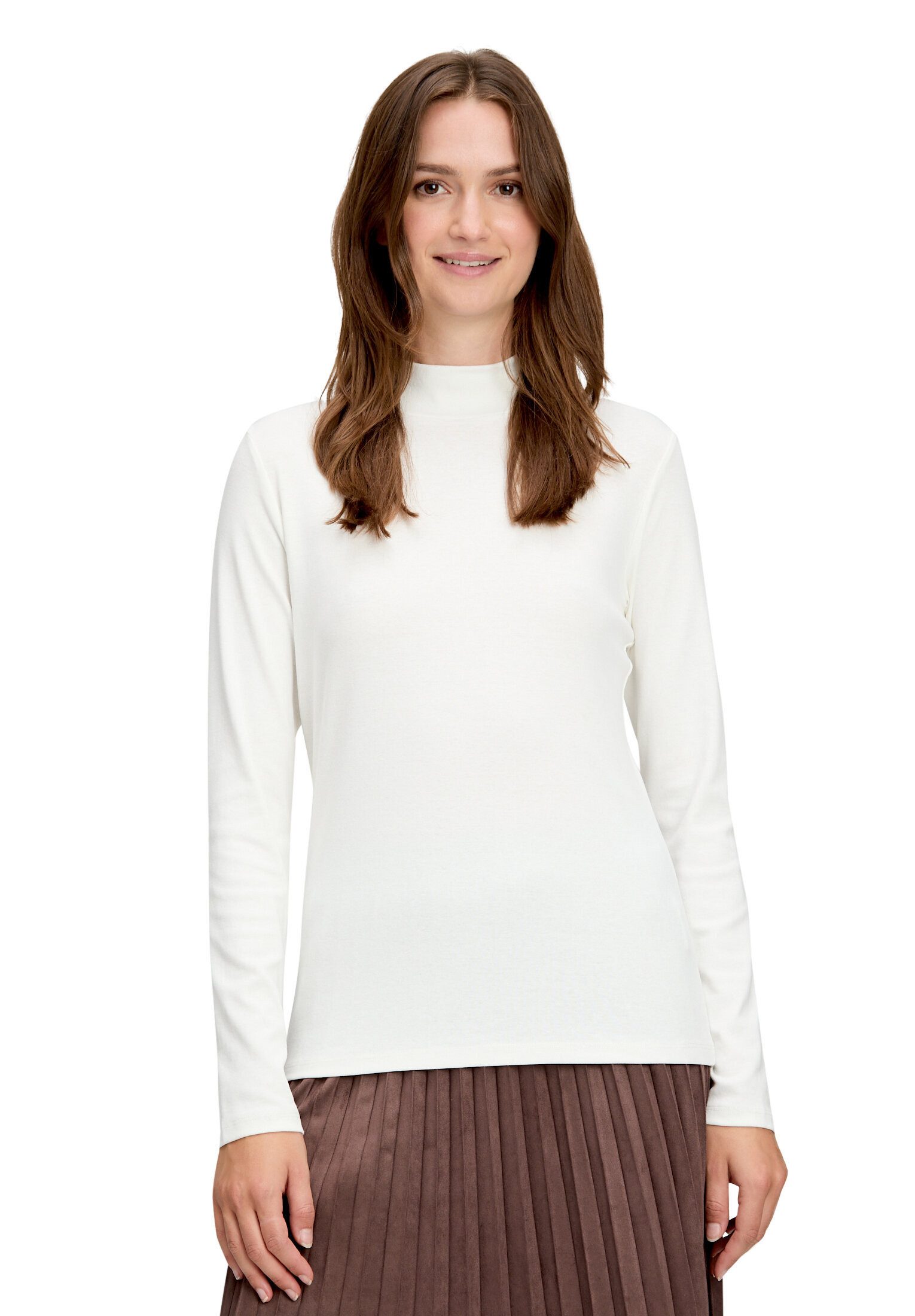 Cartoon Kurzarmshirt Damen mit Kragen (1-tlg)