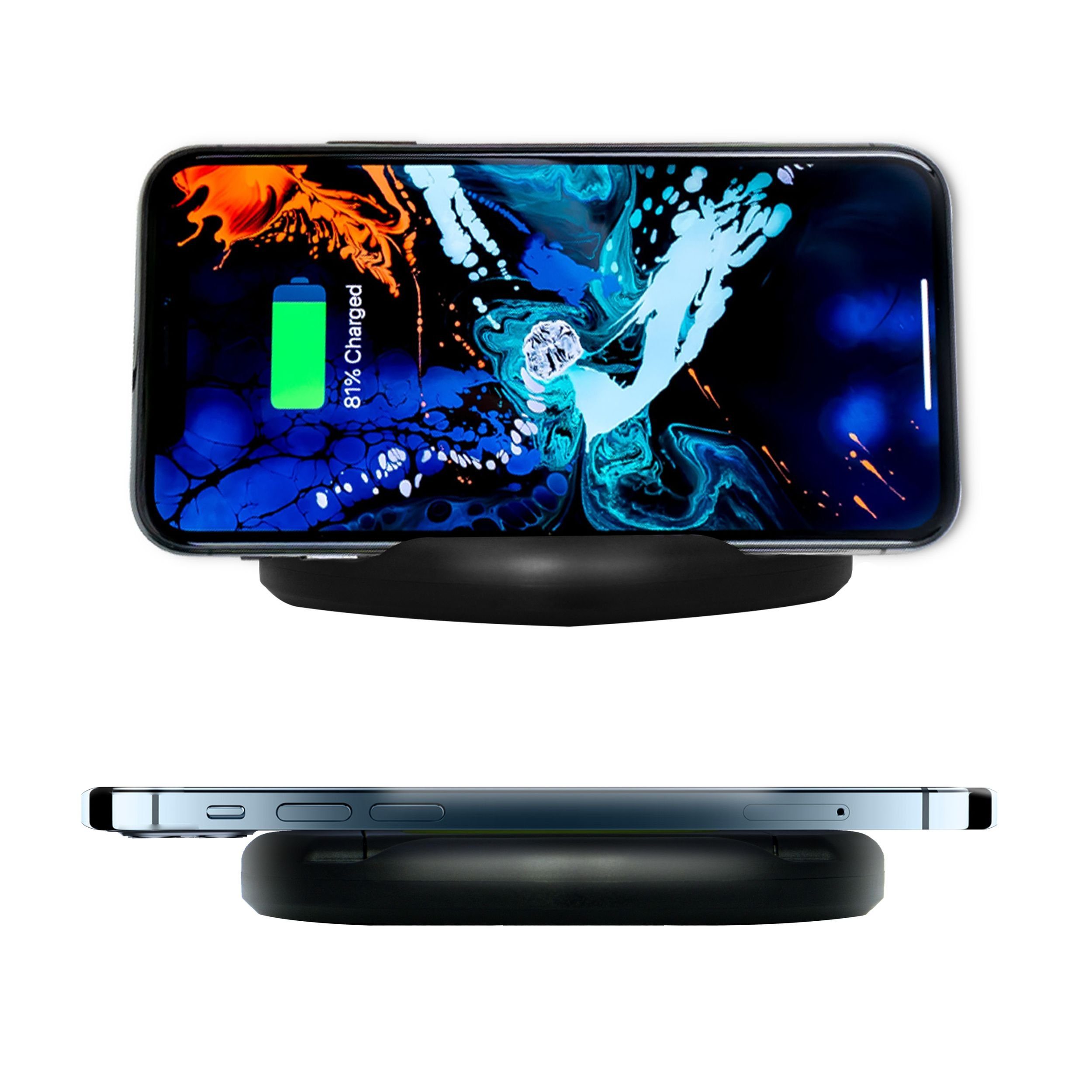 Leicke Wireless Charger 10W kabelloses Ladegerät Ladestation Netzteil (Kompatibel mit iPhone, Samsung Galaxy, Huawei, Google, Xiaomi, LG usw)