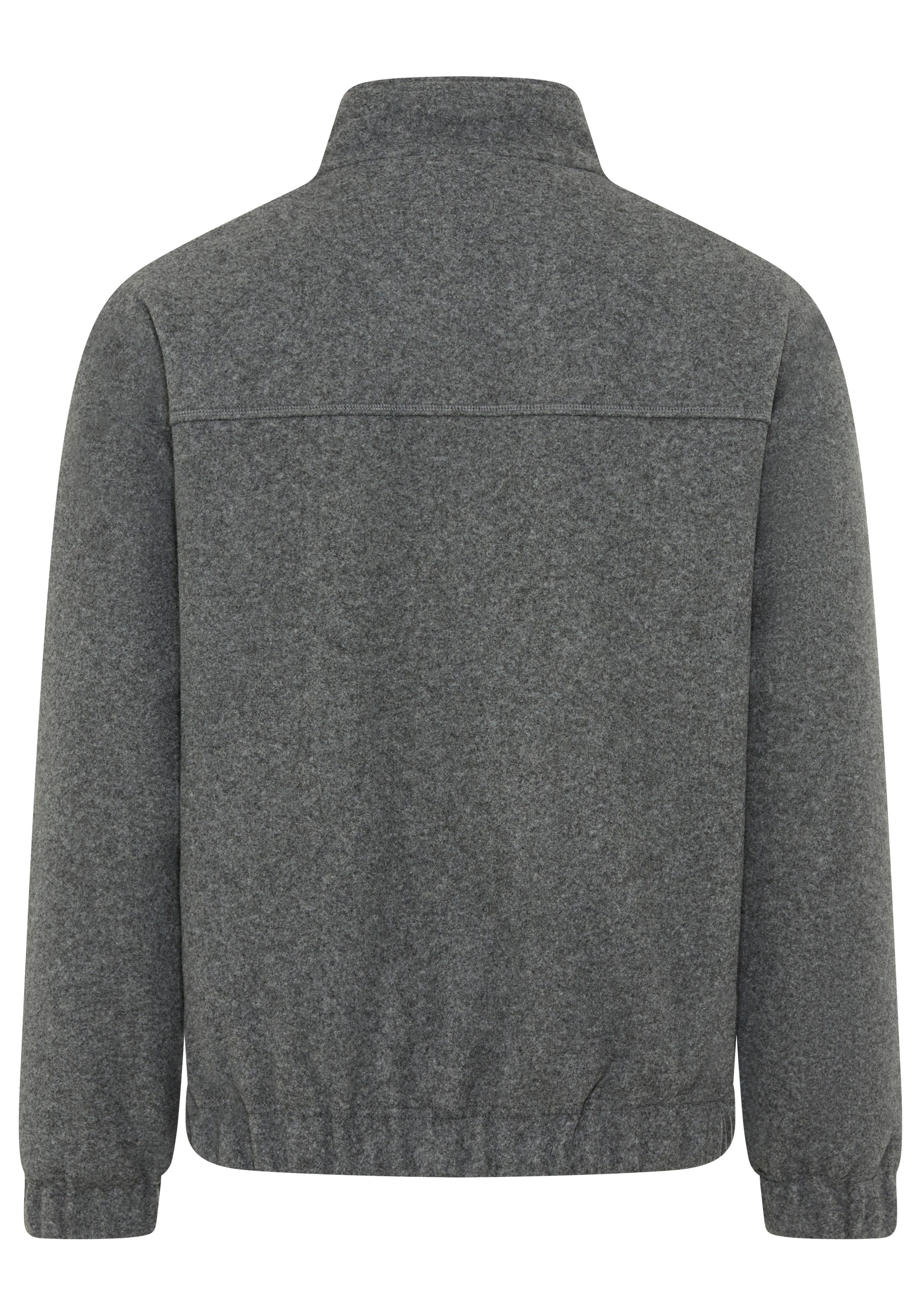 Tommy Jeans Fleecejacke TJM ESSENTIAL WOOL PADDED relaxed fit, Stehkragen