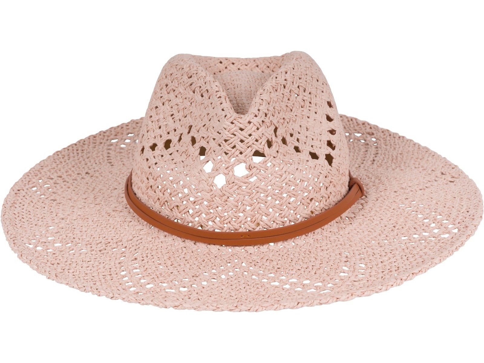 styleBREAKER Sonnenhut Panama Strohhut mit Stoff Zierband (1-St)