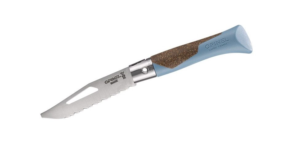 Opinel Taschenmesser Opinel Neo7 Alpine, glacier blau, Taschenmesser, (1 St), Signalpfeife, Schraubendreher
