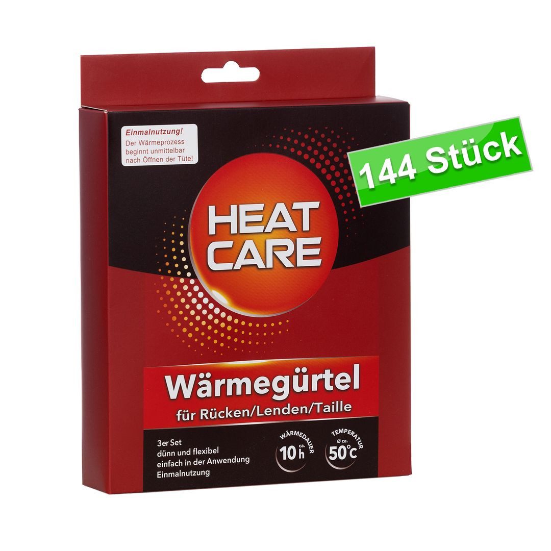 laro Wärmepad Wärmegürtel 144 Stk S-XL – 10 h Wärme für Rücken & Bauch, 144-tlg.