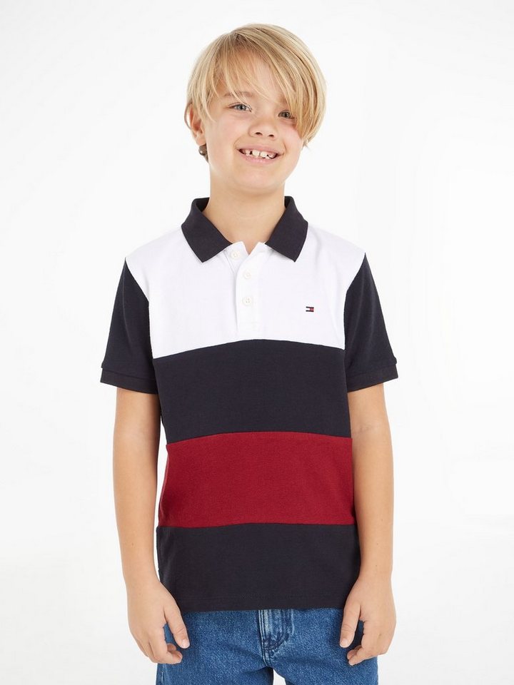 Tommy Hilfiger Poloshirt CLRBLOCK GLOBAL STRIPE POLO S/S mit Streifen in  den typischen Hilfiger Farben