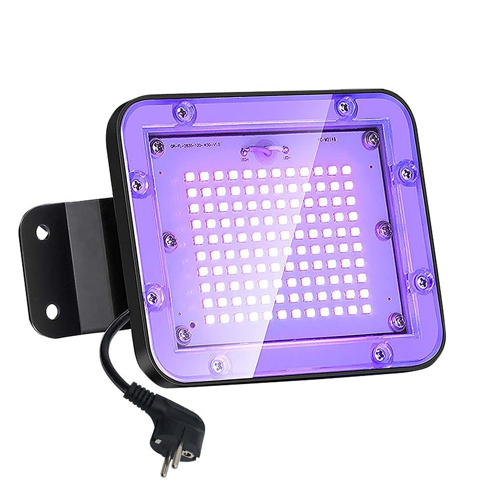 30W, Party,30W/60W/100W Schwarzlichtlampe, mit für IP66 Partylicht Neonfarben Tanzparty Stecker Halloween LED für Wasserdicht, MUPOO Strahler UV Flutlicht LED Aquarium Schwarzlicht Bühnenbeleuchtung Flutlichtstrahler