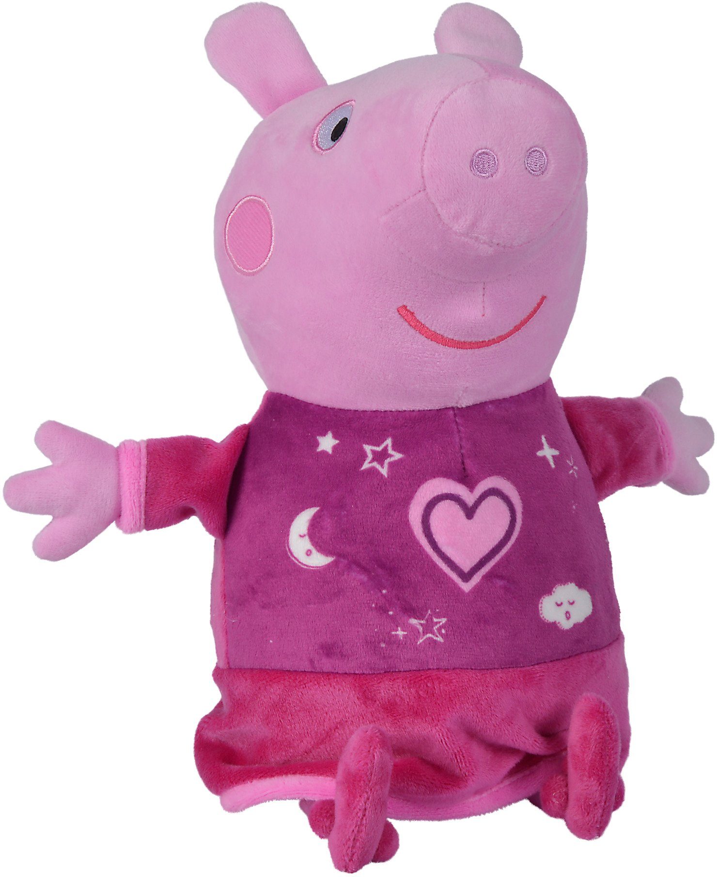 Peppa Schlummerlicht Gute mit und Nacht Pig, SIMBA Plüschfigur Sound Peppa,